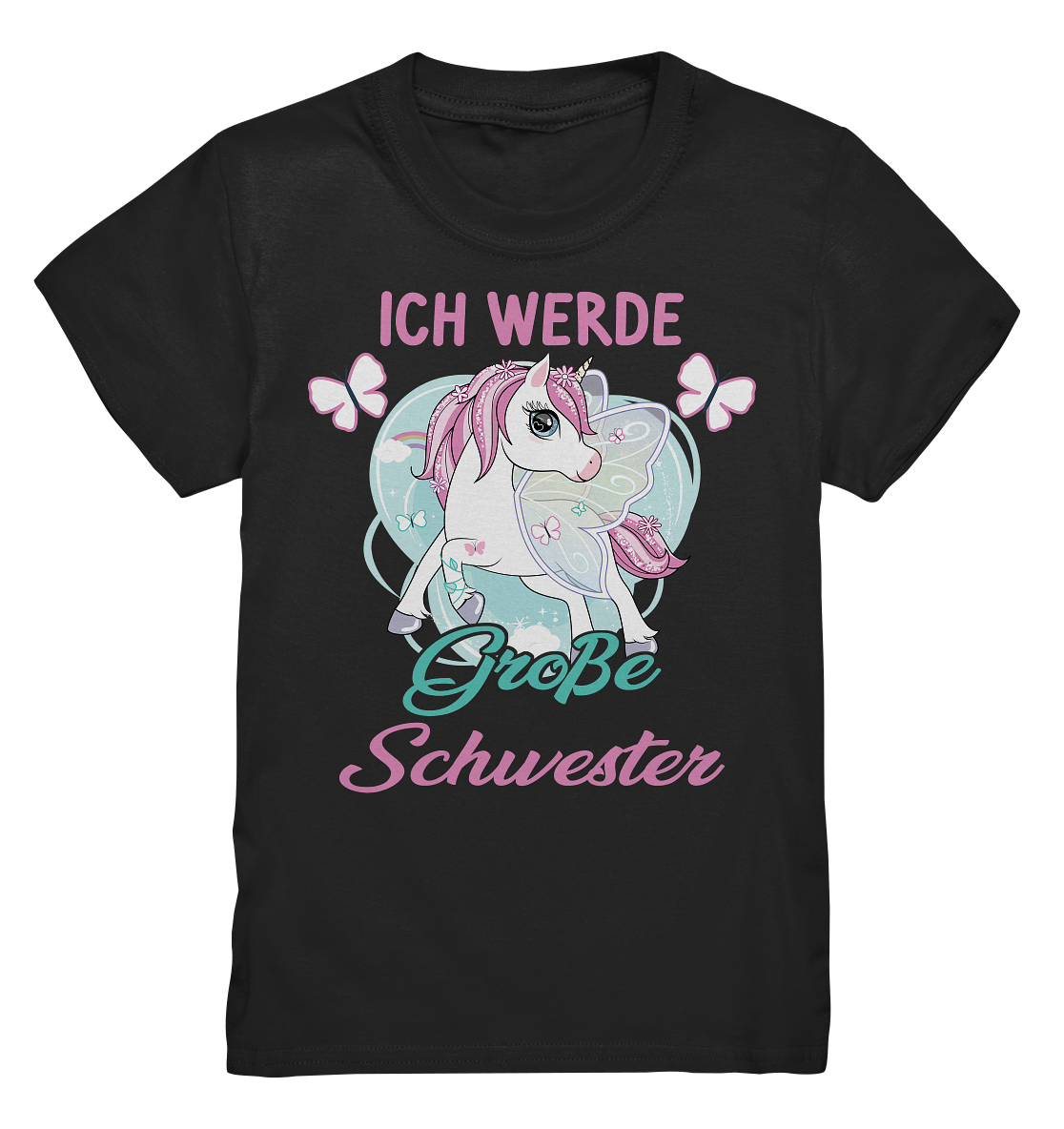 Große Schwester T-Shirt Einhorn Große Schwester Geschenk