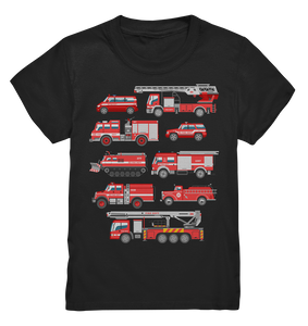 Feuerwehrauto Retro Feuerwehrmann T-Shirt Kinder