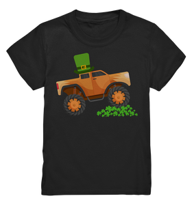 Monstertruck St. Patricks Day Kinder T-Shirt