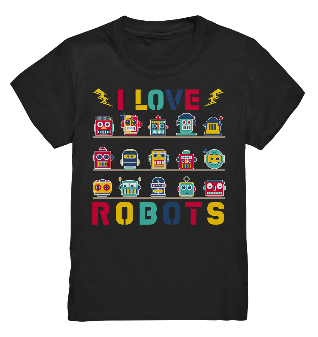 Roboter Jungen Mädchen Robotik Liebe T-Shirt