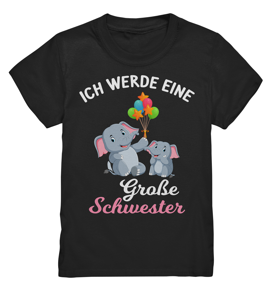 Große Schwester T-Shirt Elefant Große Schwester Geschenk