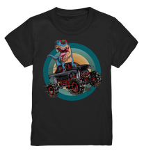 Laden Sie das Bild in den Galerie-Viewer, Dino Kinder Dinosaurier Monstertruck Trex T-Shirt
