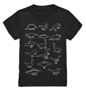 Dinosaurier Silhouetten Dino Kinder T-Shirt