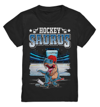 Laden Sie das Bild in den Galerie-Viewer, Dinosaurier Eishockey Dino Kinder T-Shirt
