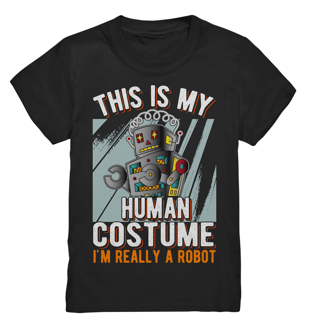 Roboter Jungen Mädchen Wissenschaft Technologie T-Shirt