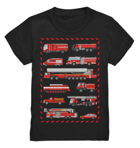 Feuerwehrautos Kinder Feuerwehrmann T-Shirt