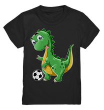 Laden Sie das Bild in den Galerie-Viewer, Dinosaurier Fußball Dino T-Shirt
