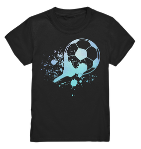Fußballspieler Splash Fußballer Kinder Fußball T-Shirt