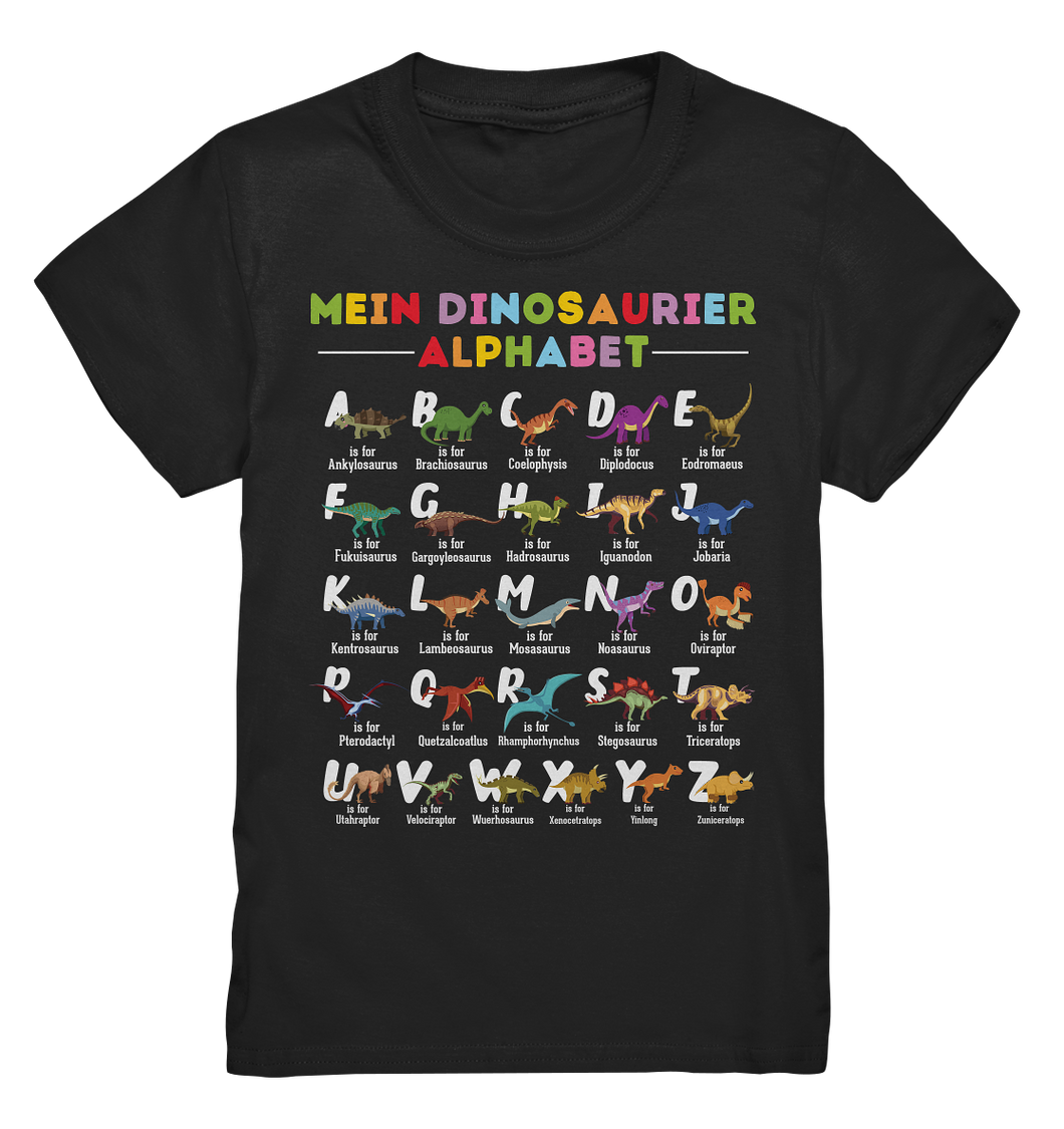 Dino ABC Lernen Dinosaurier Alphabet T-Shirt