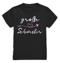 Große Schwester T-Shirt Herz Große Schwester Geschenk