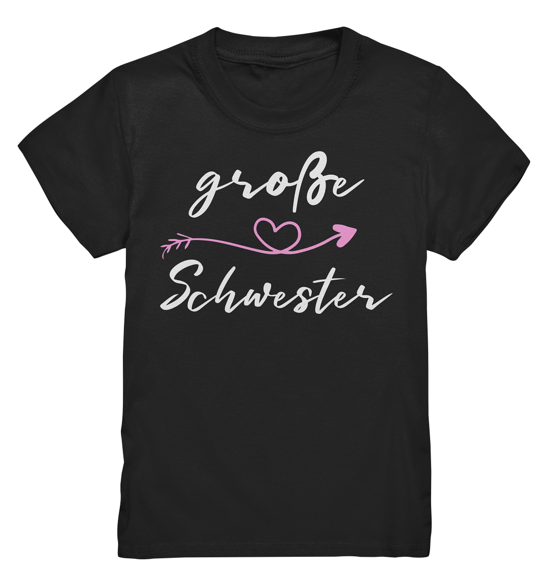 Große Schwester T-Shirt Herz Große Schwester Geschenk