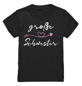 Große Schwester T-Shirt Herz Große Schwester Geschenk