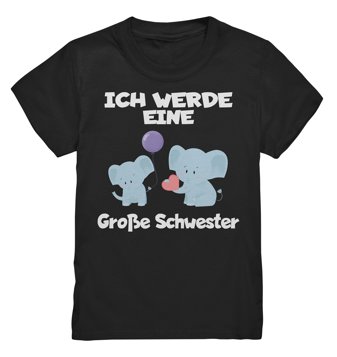 Große Schwester T-Shirt Elefanten Große Schwester Geschenk