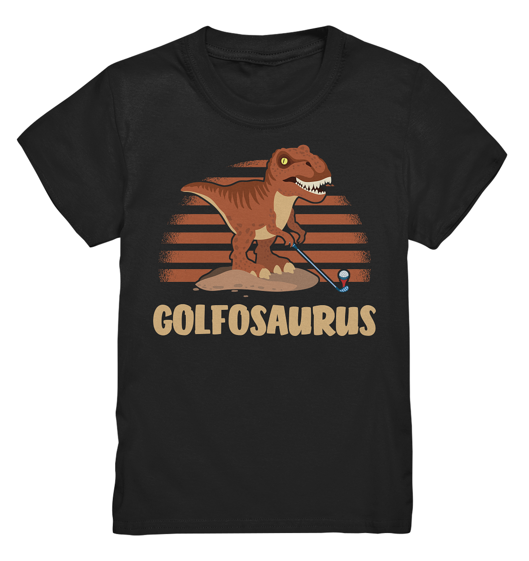 Dinosaurier Golf Dino Kinder T-Shirt
