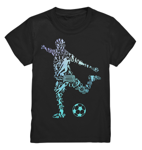 Fußball Motiv Fußballer Geschenk Fußballspieler Silhouette T-Shirt