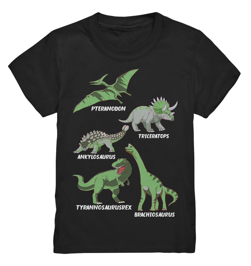 Dinosaurier Arten Kinder Dino T-Shirt