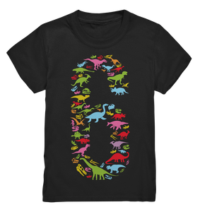 6. Geburtstag Dinosaurier 6 Jahre alt Dino T-Shirt