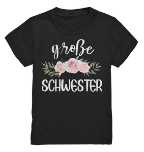 Große Schwester T-Shirt Rosen Große Schwester Geschenk
