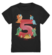 Laden Sie das Bild in den Galerie-Viewer, Dinosaurier 5 Jahre alt Dino 5. Geburtstag T-Shirt
