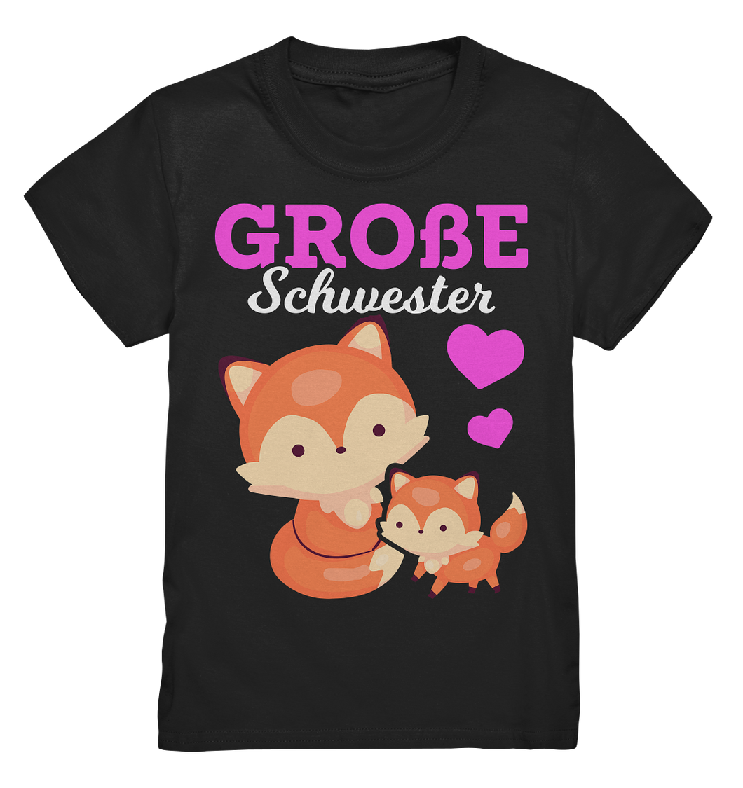 Große Schwester T-Shirt Fuchs Große Schwester Geschenk