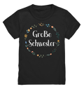 Große Schwester T-Shirt Blumen Große Schwester Geschenk