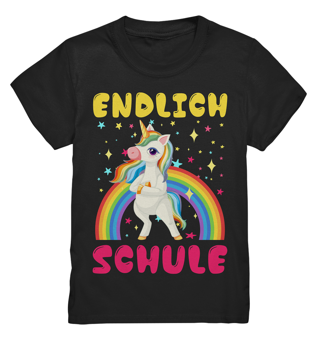 Einhorn SCHULKIND T-Shirt Einschulung Geschenk 2024 Schulanfang Outfit