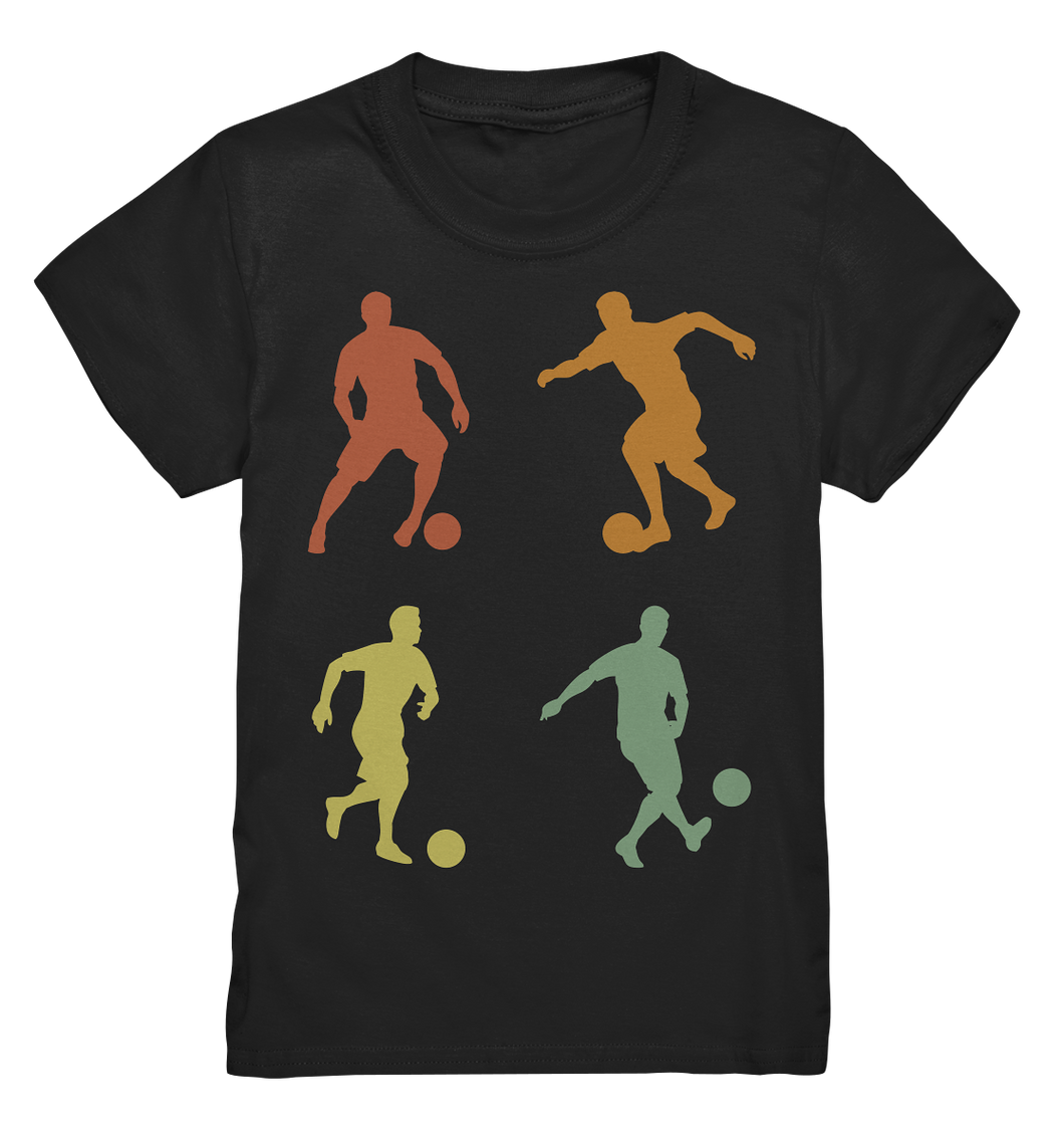 Fußball Retro Fußballer Fußballspieler Kinder T-Shirt