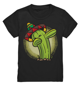 Dabbing Kaktus Sombrero Kinder T-Shirt