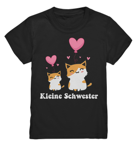 Kleine Schwester T-Shirt Katzen Kleine Schwester Geschenk