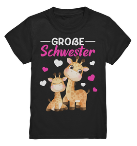 Große Schwester T-Shirt Giraffen Große Schwester Geschenk