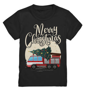Feuerwehrautos Weihnachten Feuerwehrmann T-Shirt Kinder