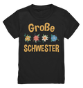 Große Schwester Shirt Blumen Große Schwester Geschenk