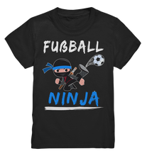 Laden Sie das Bild in den Galerie-Viewer, Fußballspieler Fußballer Kinder Fußball Ninja T-Shirt
