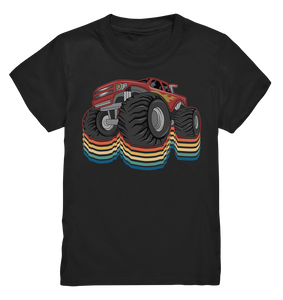 Monstertruck Retro Monster Truck Kinder T-Shirt