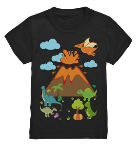 Dinosaurier Vulkan Dinos Kinder T-Shirt