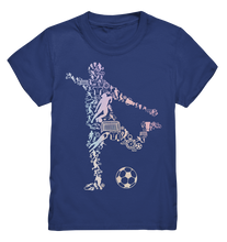 Laden Sie das Bild in den Galerie-Viewer, Fußball Motiv Fußballer Silhouette Fußballspieler T-Shirt
