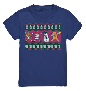 Dabbing Rentier Weihnachtsmann Schneemann Lebkuchen Kinder T-Shirt