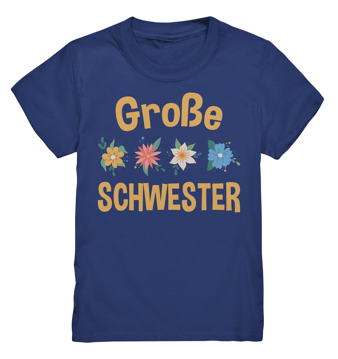 Große Schwester Shirt Blumen Große Schwester Geschenk