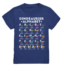 Laden Sie das Bild in den Galerie-Viewer, Dinosaurier Alphabet Lernen Schulkind Dino ABC T-Shirt
