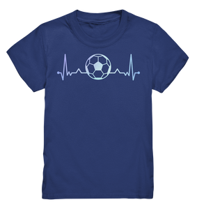 Fußballspieler Herzschlag Fußball Kinder Fußballer T-Shirt