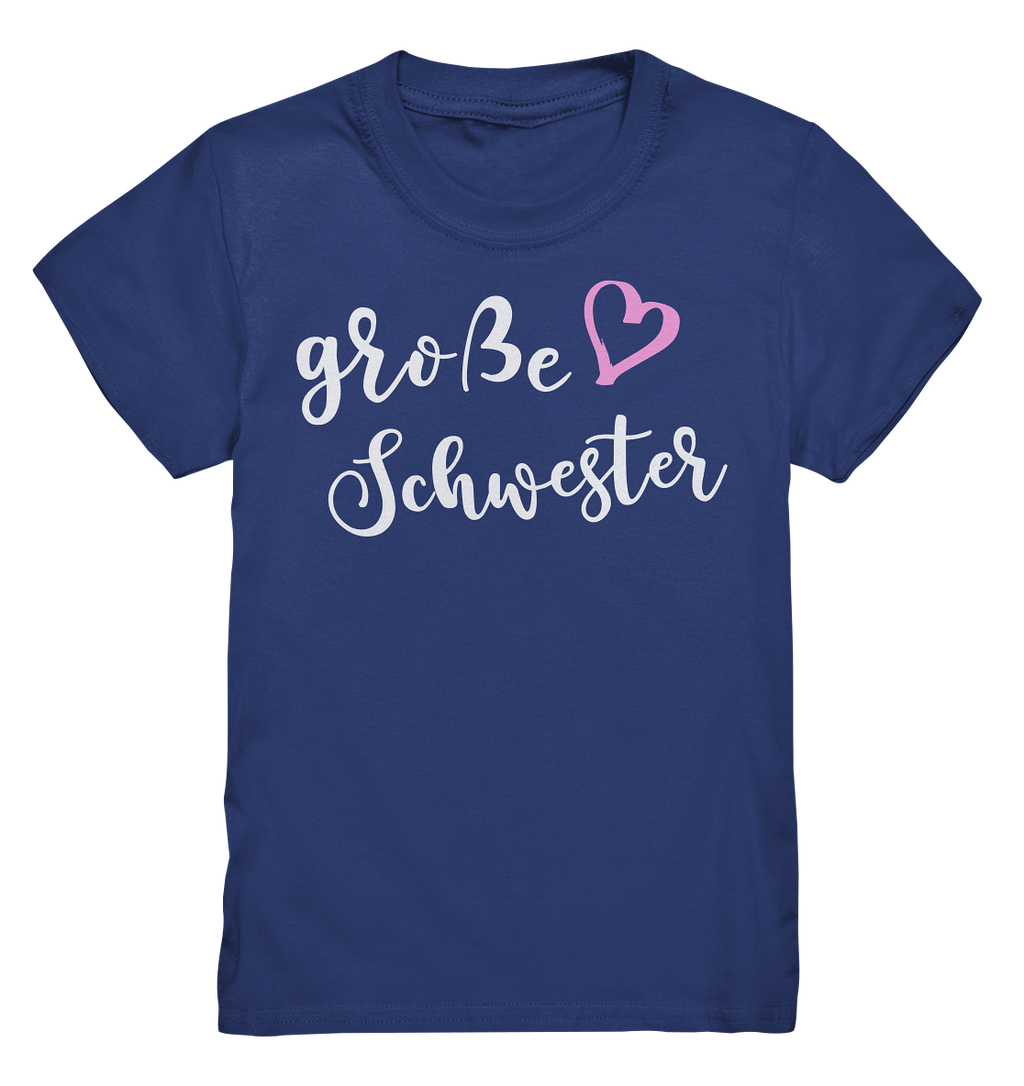Große Schwester T-Shirt Herz Liebe Große Schwester Geschenk