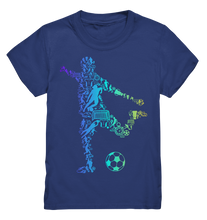 Laden Sie das Bild in den Galerie-Viewer, Fußballspieler Silhouette Fußballer Motiv Fußball T-Shirt
