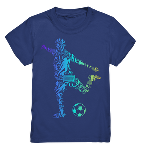 Fußballspieler Silhouette Fußballer Motiv Fußball T-Shirt