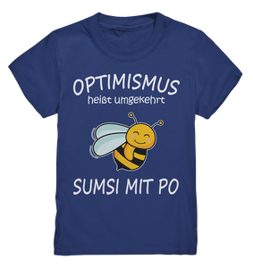 Lustige Biene Optimismus Kinder T-Shirt
