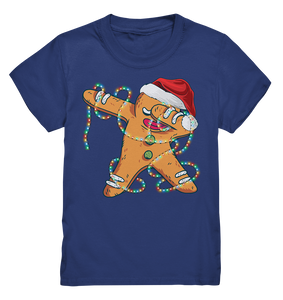Dabbing Lebkuchen Weihnachten Lichterkette Santa Weihnachtsoutfit Kinder T-Shirt