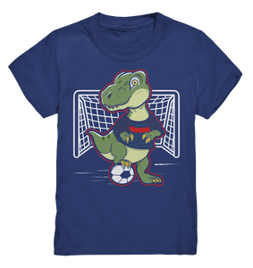 Fußballspieler Dino Fußballer Dinosaurier Fußball T-Shirt Kinder