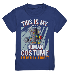 Roboter Jungen Mädchen Wissenschaft Technologie T-Shirt