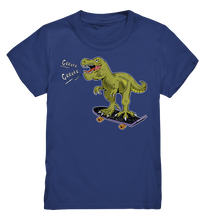 Laden Sie das Bild in den Galerie-Viewer, Skater T-rex Dino Junge Skateboard Dinosaurier T-Shirt
