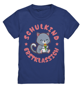 Katze SCHULKIND T-Shirt Einschulung Geschenk 2023 Schulanfang Outfit