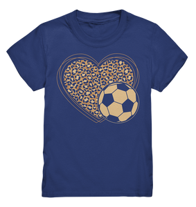 Leopard Fußball Mädchen T-Shirt
